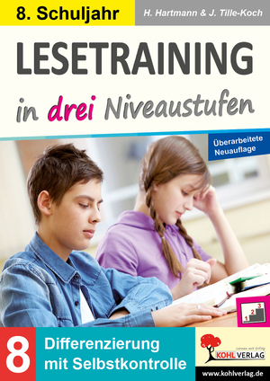 ISBN 9783988410931: Lesetraining in drei Niveaustufen / Klasse 8 - Differenzierung mit Selbstkontrolle (8. Schuljahr)