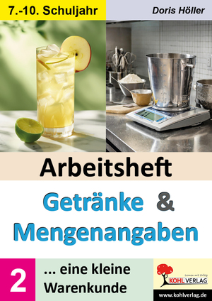 neues Buch – Doris Höller – Arbeitsheft GETRÄNKE und MENGENANGABEN / Band 2