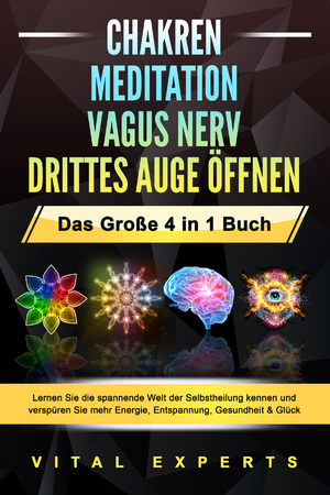 ISBN 9783989370715: CHAKREN - MEDITATION - VAGUS NERV - DRITTES AUGE ÖFFNEN - Das Große 4 in 1 Buch: Lernen Sie die spannende Welt der Selbstheilung kennen und verspüren Sie mehr Energie, Entspannung, Gesundheit & Glück