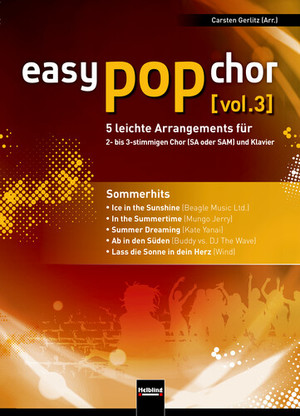 ISBN 9783990354094: easy pop chor (vol.3) | 5 leichte Arrangements für 2- bis 3-stimmigen Chor | Taschenbuch | 32 S. | Deutsch | 2024 | Helbling Verlag | EAN 9783990354094