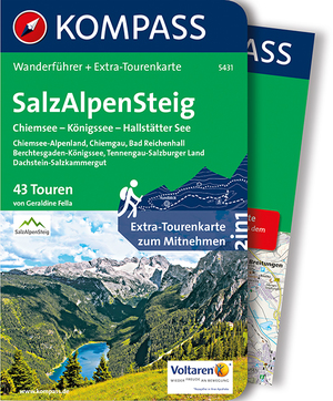 ISBN 9783990440421: KOMPASS Wanderführer SalzAlpenSteig, Chiemsee, Königssee, Hallstätter See - Wanderführer mit Extra-Tourenkarte 1:55.000, 43 Touren, GPX-Daten zum Download