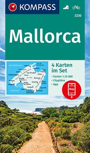 ISBN 9783990444566: KOMPASS Wanderkarten-Set 2230 Mallorca (4 Karten) 1:35.000: inklusive Karte zur offline Verwendung in der KOMPASS-App. Fahrradfahren.