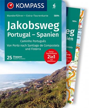 neues Buch – Robert Schwänz – KOMPASS Wanderführer Jakobsweg Portugal Spanien, 60 Touren mit Extra-Tourenkarte - GPS-Daten zum Download