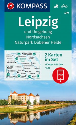 ISBN 9783991212409: KOMPASS Wanderkarten-Set 459 Leipzig und Umgebung, Nordsachsen, Naturpark Dübener Heide (2 Karten) 1:50.000 – inklusive Karte zur offline Verwendung in der KOMPASS-App. Fahrradfahren.