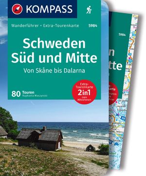 gebrauchtes Buch – Raphaela Moczynski – Schweden Süd und Mitte - von Skåne bis Dalarna (Kompass Wanderführer mit Extra-Tourenkarte)