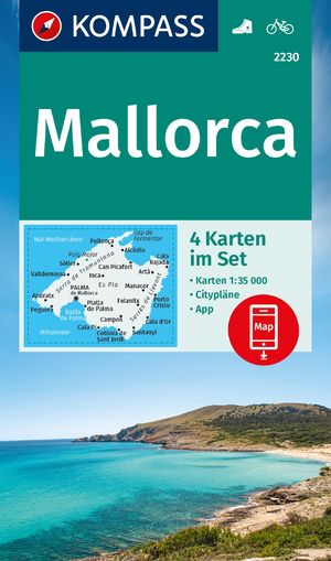 neues Buch – KOMPASS Wanderkarten-Set 2230 Mallorca (4 Karten) 1:35.000