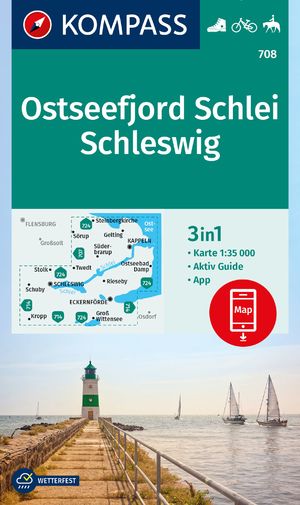 ISBN 9783991218364: KOMPASS Wanderkarte 708 Ostseefjord Schlei, Schleswig 1:35.000 - 3in1 Wanderkarte mit Aktiv Guide, inklusive Karte zur offline Verwendung in der KOMPASS-App. Fahrradfahren. Reiten.