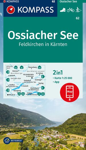 ISBN 9783991541769: KOMPASS Wanderkarte 62 Ossiacher See, Feldkirchen in Kärnten 1:25.000 - Wanderkarte mit Aktiv Guide, Radwegen und Loipen.