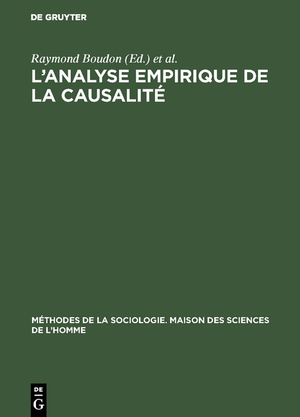 ISBN 9789027961587: L¿analyse empirique de la causalité