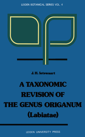 ISBN 9789060214633: A Taxonomic Revision of the Genus Origanum (Labiatae) - (Labiatae)