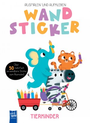 ISBN 9789463781336: Wandsticker - Tierkinder - Ausmalen und Aufkleben