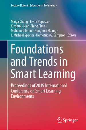 gebrauchtes Buch – Maiga Chang – Foundations and Trends in Smart Learning – Proceedings of 2019 International Conference on Smart Learning Environments