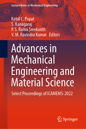 ISBN 9789811906756: Advances in Mechanical Engineering and Material Science