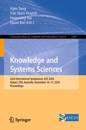 ISBN 9789819601776: Knowledge and Systems Sciences