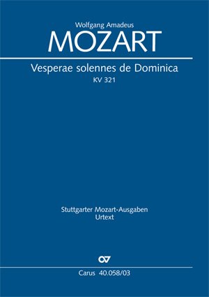 ISBN 9790007083892: Vesperae solennes de Dominica (Klavierauszug): KV 321, 1779