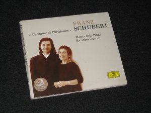 gebrauchter Tonträger – Franz Schubert Maria Joao Pires – Franz Schubert: Klaviersonaten und Werke zu vier Händen: D 940, D 951, D 664, D 784, D 947 / Maria Joao Pires, Ricardo Castro // 2 CDs