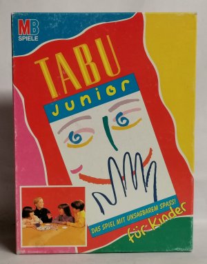 gebrauchtes Spiel – Tabu Junior A9 Partyspiel 1996 MB Hasbro Spiele 14193100 - ab 4 Spieler - ab 8 Jahren - Spieldauer ca 30 Minuten