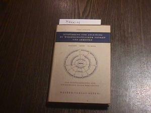 antiquarisches Buch – Josef Spieler – Einführung und Anleitung zu wissenschaftlichem Denken und Arbeiten Materie Geist Technik