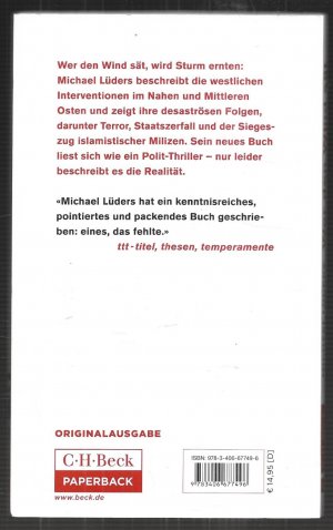 gebrauchtes Buch – Michael Lüders – Wer den Wind sät - Was westliche Politik im Orient anrichtet