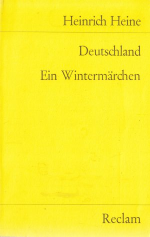 gebrauchtes Buch – Heinrich Heine – Deutschland. Ein Wintermärchen