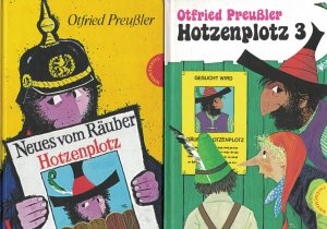 gebrauchtes Buch – Preußler, Otfried; Gebhardt-Gayler, Winnie, F.J. Tripp  – 4 Bücher Die kleine Hexe + Der Räuber Hotzenplotz + Neues vom Räuber Hotzenplotz + Hotzenplotz 3