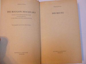 gebrauchtes Buch – Emile Zola||Émile Zola – Die Beute