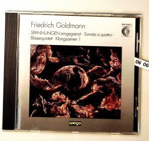 gebrauchter Tonträger – Friedrich Goldmann Ingo Metzmacher und Ensemble Modern – Spannungen eingegrenzt / Sonata a quattro / Bläserquintett / Klangszenen 1