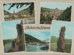 gebrauchtes Buch – Postkarte: Saechsische Schweiz - 5 Bilder