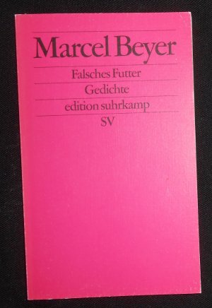 gebrauchtes Buch – Marcel Beyer – Falsches Futter - Gedichte