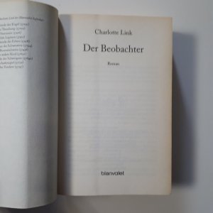 gebrauchtes Buch – Charlotte Link – Der Beobachter