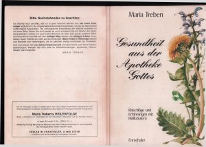 gebrauchtes Buch – Maria Treben – Gesundheit aus der Apotheke Gottes /Ratschläge und Erfahrungen mit Heilkräutern