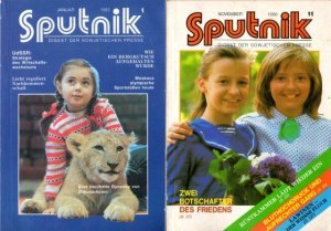 gebrauchtes Buch – Diverse – Sputnik. Digest der sowjetischen Presse. Ausgaben 01/1982, 11/1986, 01/1987, 05/1988, 02/1990 und 04/1990