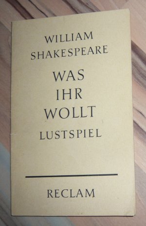 antiquarisches Buch – William Shakespeare – Was ihr wollt