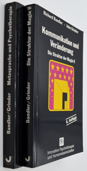 gebrauchtes Buch – Richard Bandler & John Grinder – Die Struktur der Magie, Band I und II (zusammen). Metasprache und Psychotherapie. & Kommunikation und Veränderung.