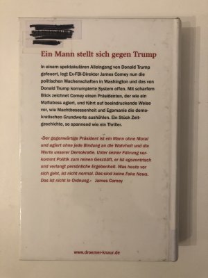 gebrauchtes Buch – James Comey – Größer als das Amt - Auf der Suche nach der Wahrheit - der Ex-FBI-Direktor klagt an