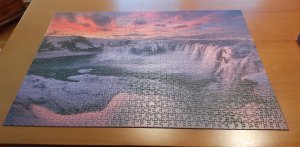 gebrauchtes Spiel – Schmidt Puzzle 1000 Teile Island Wasserfall Iceland Godafoss Waterfall Nr. 59985