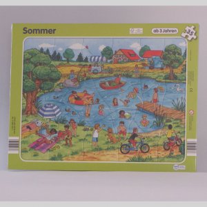 neues Spiel – 2 Puzzle Sommer Winter Doppelpack 35 / 44 Teile Artikel Nr. 11003107-2