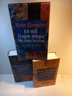 gebrauchtes Buch – Viktor Klemperer – Ich will Zeugnis ablegen bis zum letzten. Tagebücher 1933-1945. 2 Bände [komplett]