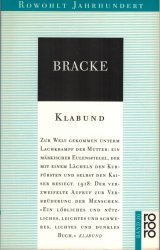 gebrauchtes Buch – Klabund – Bracke  - (Rowohlt Jahrhundert Band 26)