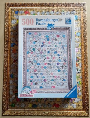 gebrauchtes Spiel – Ravensburger Puzzle 500 Teile - Ottifanten-Polonaise