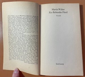 gebrauchtes Buch – Martin Walser – Ein fliehendes Pferd. Novelle