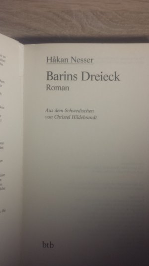 gebrauchtes Buch – Håkan Nesser – Barins Dreieck