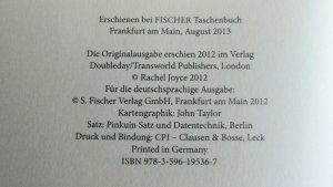 gebrauchtes Buch – Joyce, Rachel; Andreas – Die unwahrscheinliche Pilgerreise des Harold Fry