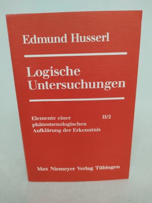 gebrauchtes Buch – Edmund Husserl – Logische Untersuchungen 3 Bde.