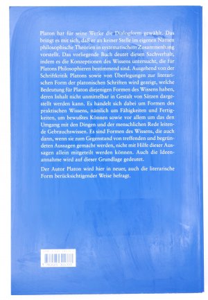 gebrauchtes Buch – Wolfgang Wieland – Platon und die Formen des Wissens (ÜBERARBEITETE und ERWEITERTE 2. Auflage 1999)