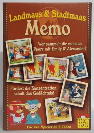 gebrauchtes Spiel – Landmaus & Stadtmaus Memo 2004 Spiel Spaß W&L Verlagsgesellschaft - ab 4 Jahren - für 2 - 8 Spieler - Spieldauer ca 10 Minuten