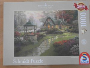 gebrauchtes Spiel – Puzzle - Make a Wish Cottage - Thomas Kinkade - 1000 Teile