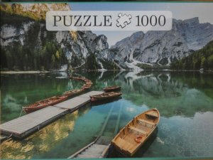 gebrauchtes Spiel – 3695258 – Puzzle Pragser Wildsee, Italien - 1000 Teile