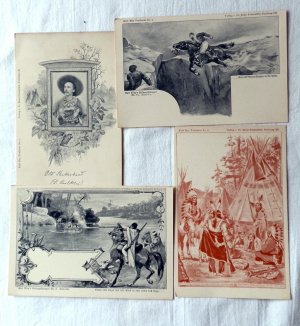 antiquarisches Buch – Karl May – Kompletter Kartensatz 10 Stk. 1898