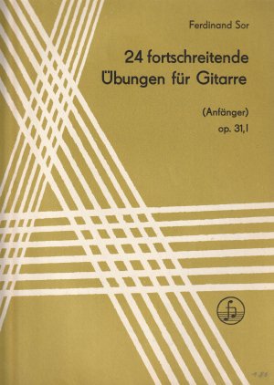 gebrauchtes Buch – Ferdinand Sor – 24 fortschreitende Übungen für Gitarre